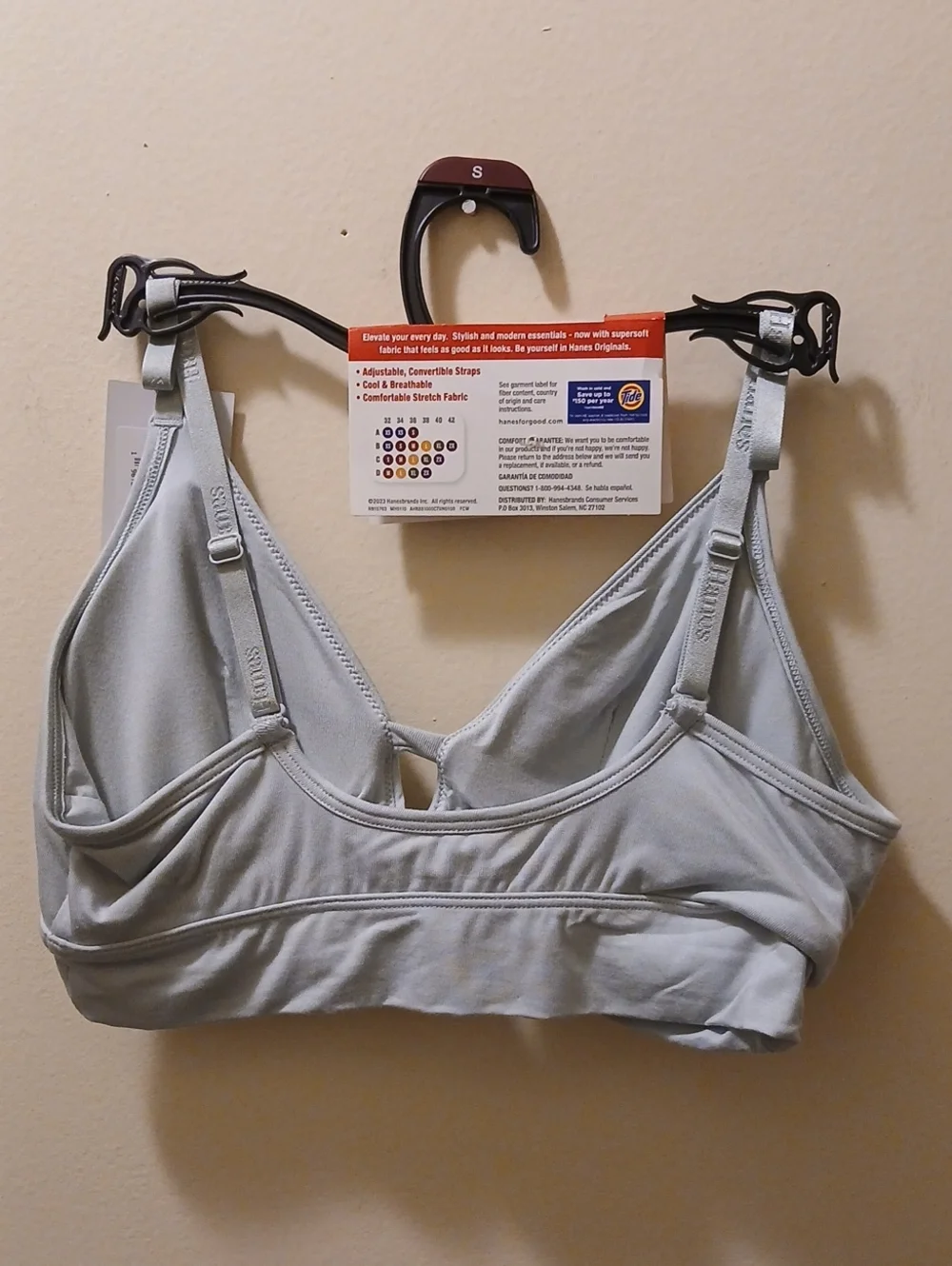 Hanes Originals Supersoft Longline Bralette